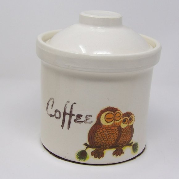 Vintage Owl Canister Set 3 Piece - Picture 7 of 10